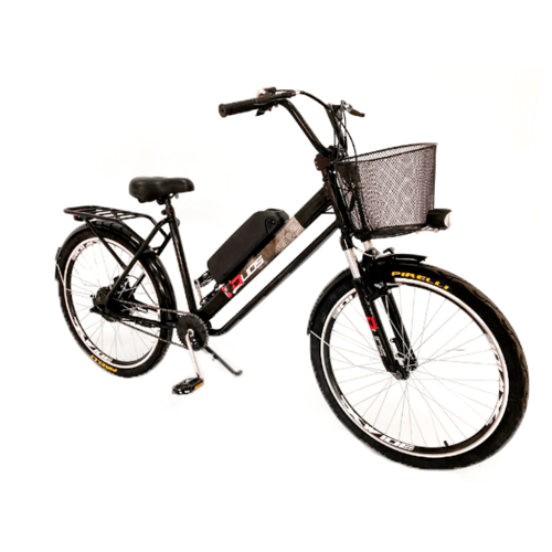 Bicicleta Elétrica Flex - 350w - Lítio 36v 10.4ah C/ Cesta